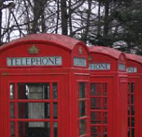 Red London Phone Booths.